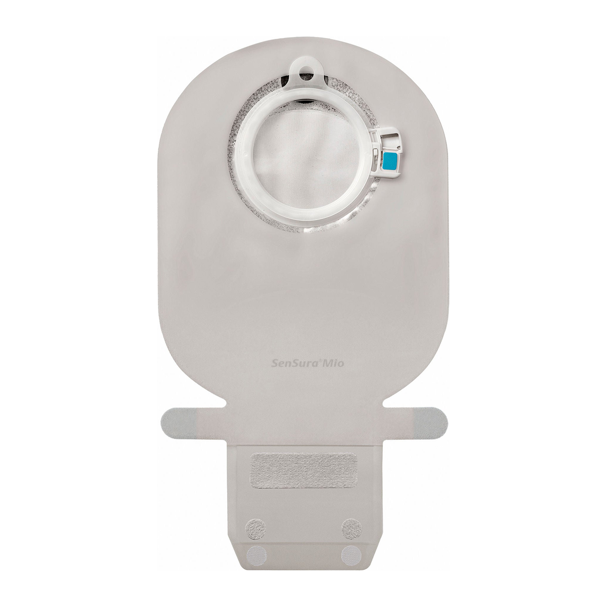 Coloplast SenSura Mio Click EasiClose WIDE transparent two-piece drainable pouch; sales unit varies by SKU.