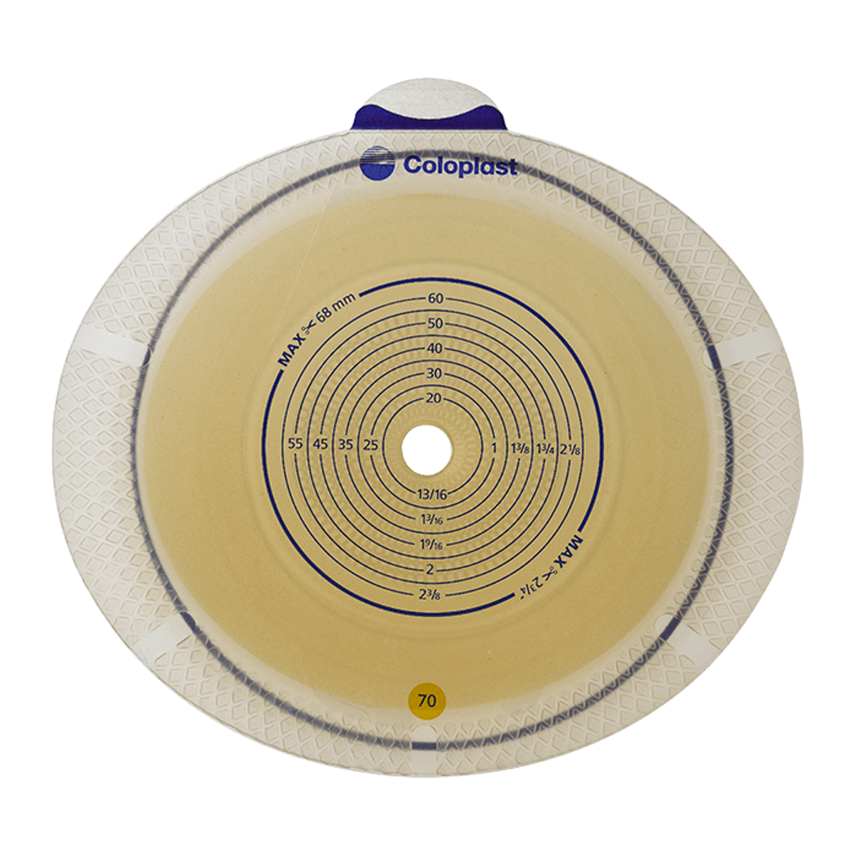 Coloplast SenSura Flex barrier family representative; standard or Xpro extended wear, coupling color, and opening vary by selected exact SKU