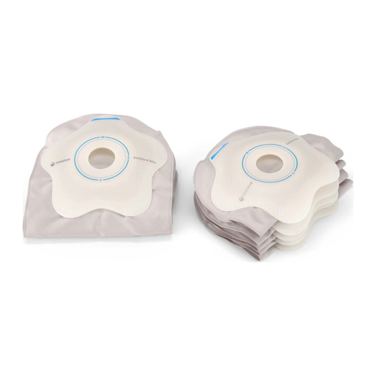 Coloplast SenSura Mio Convex Flip MAXI one-piece closed pouch, medium 50 mm barrier family, exact group view for CST18170 through CST18173.