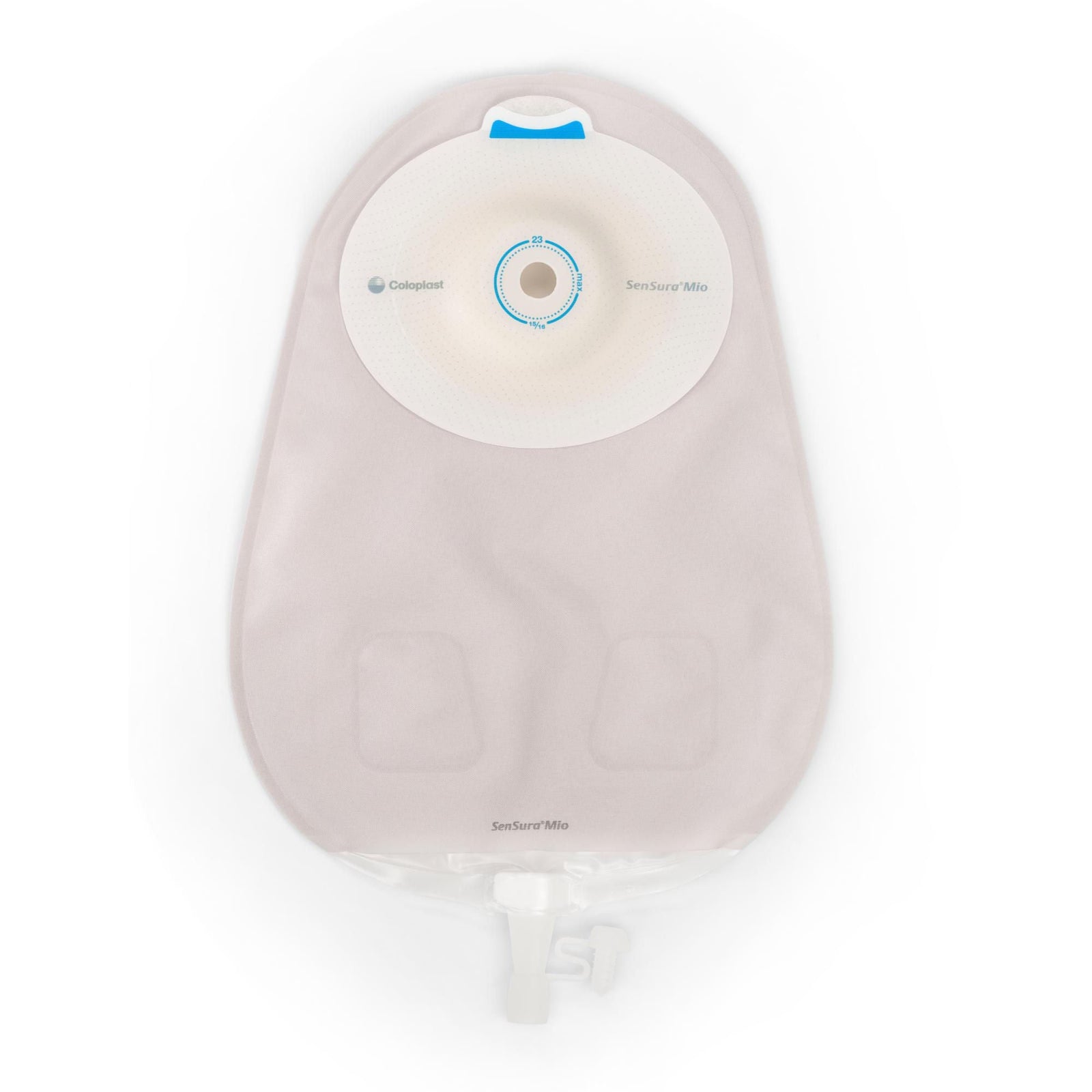 Coloplast SenSura Mio Extended Wear One-Piece Urostomy Pouch – Convex Deep, Maxi Opaque. Exact CST16855 product image; selected opening varies by size.