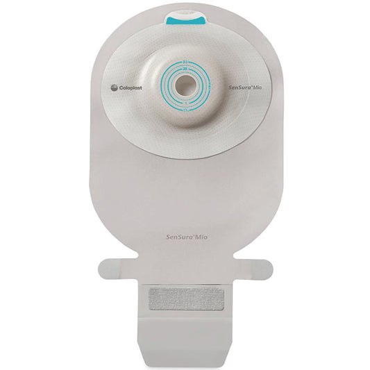 Coloplast SenSura Mio Extended Wear One-Piece Urostomy Pouch – Convex Deep, Maxi Transparent. Exact CST16865 product image; selected opening varies by size.