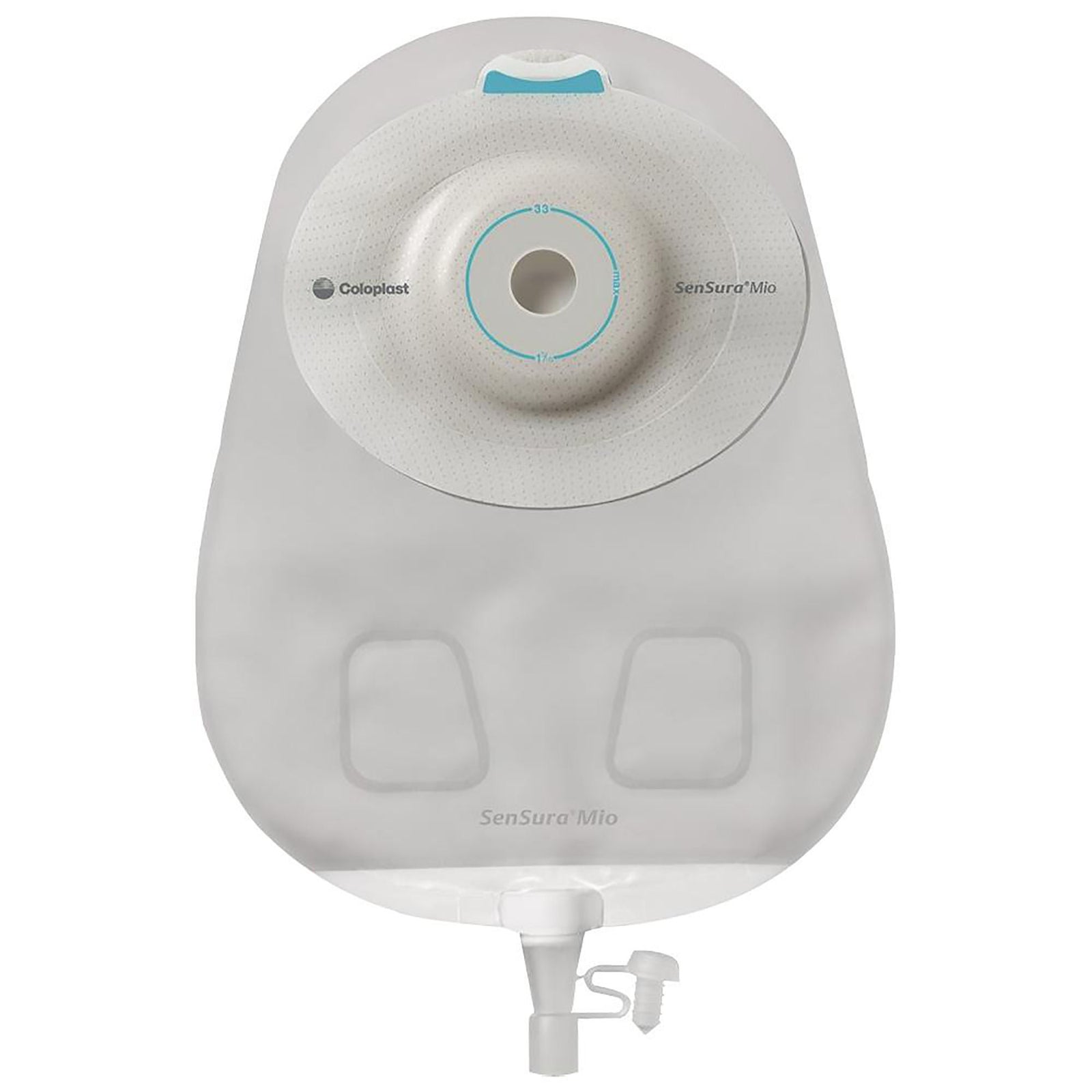 Coloplast SenSura Mio Extended Wear One-Piece Urostomy Pouch – Convex Light, Maxi Transparent. Exact CST16841 product image; selected opening varies by size.