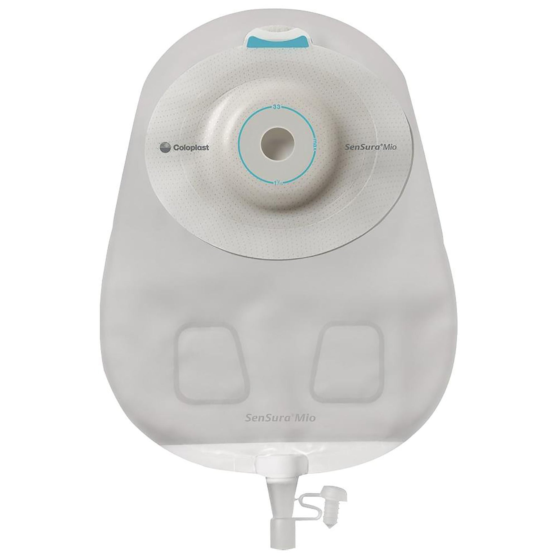 Coloplast SenSura Mio Extended Wear One-Piece Urostomy Pouch – Convex Light, Maxi Transparent. Exact CST16841 product image; selected opening varies by size.