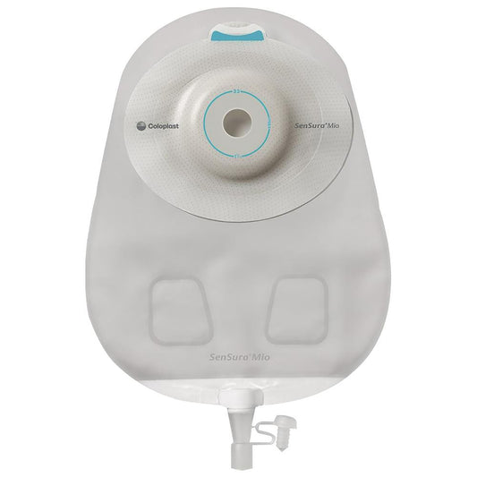 Coloplast SenSura Mio Extended Wear One-Piece Urostomy Pouch – Convex Light, Maxi Transparent. Exact CST16841 product image; selected opening varies by size.