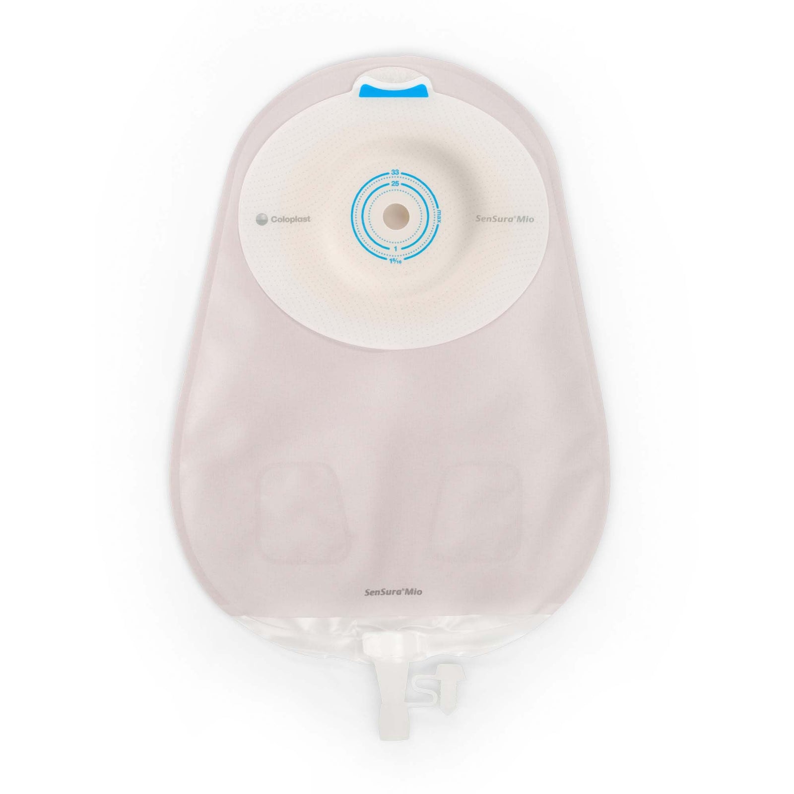 Coloplast SenSura Mio Extended Wear One-Piece Urostomy Pouch – Convex Soft, Maxi Opaque. Exact CST16805 product image; selected opening varies by size.