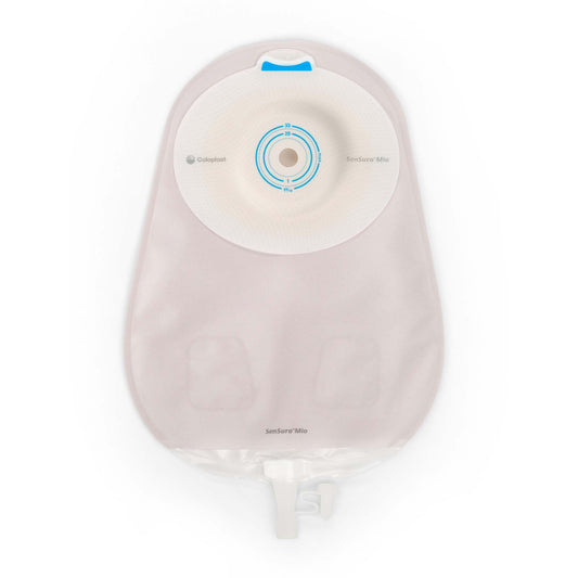 Coloplast SenSura Mio Extended Wear One-Piece Urostomy Pouch – Convex Soft, Maxi Opaque. Exact CST16805 product image; selected opening varies by size.