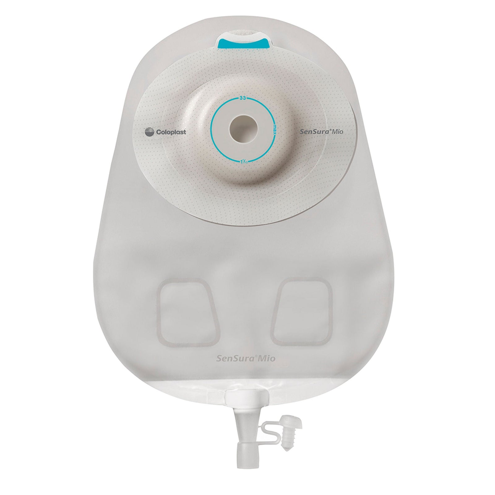 Coloplast SenSura Mio Extended Wear One-Piece Urostomy Pouch – Convex Soft, Maxi Transparent. Exact CST16810 product image; selected opening varies by size.