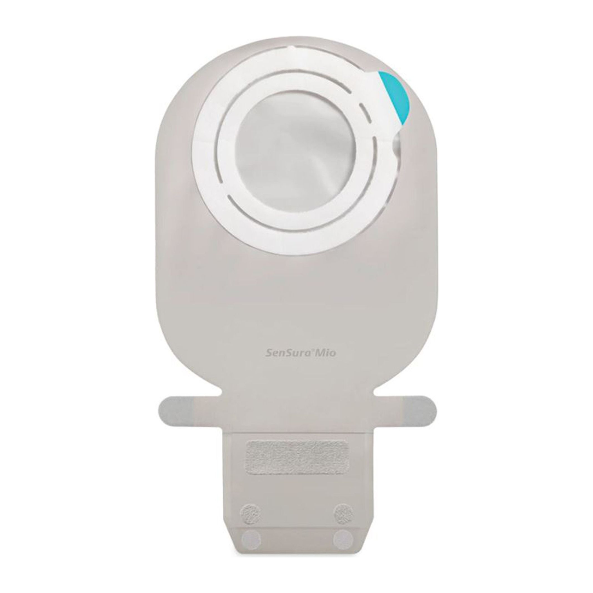 Coloplast SenSura Mio Flex transparent MAXI drainable pouch component 12284 for kit 21013 on white