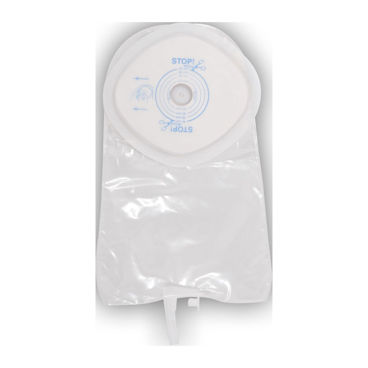 ConvaTec ActiveLife one-piece cut-to-fit urostomy pouch 064927 on a white background