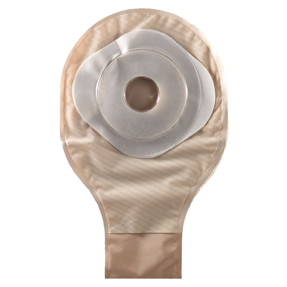 ConvaTec ActiveLife Stomahesive 12-inch transparent pre-sized one-piece drainable pouch on a white background