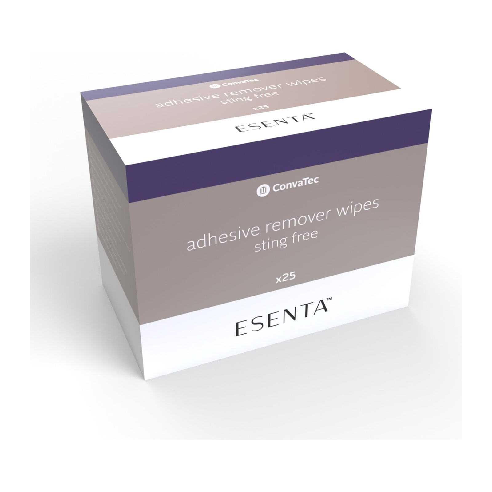ConvaTec ESENTA sting-free adhesive remover wipes box of 25