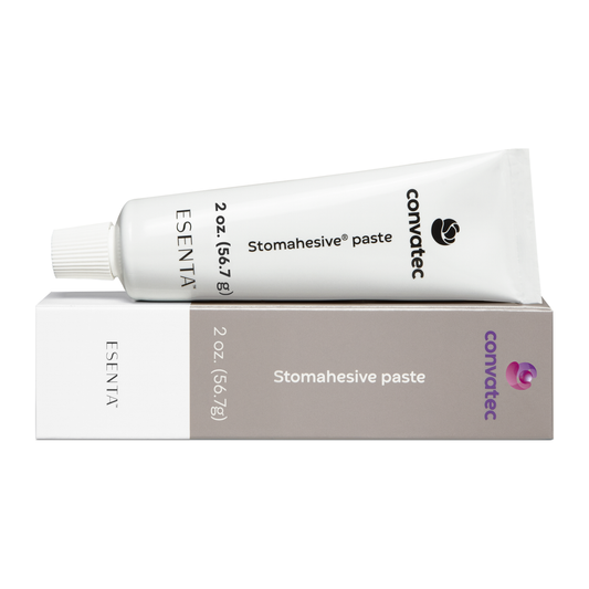 ConvaTec ESENTA Stomahesive Paste 2 oz tube and box, model 183910