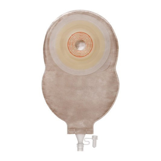 ConvaTec Esteem+ Soft Convex Urostomy Pouch family representative; convexity plateau and opening vary by selected exact SKU
