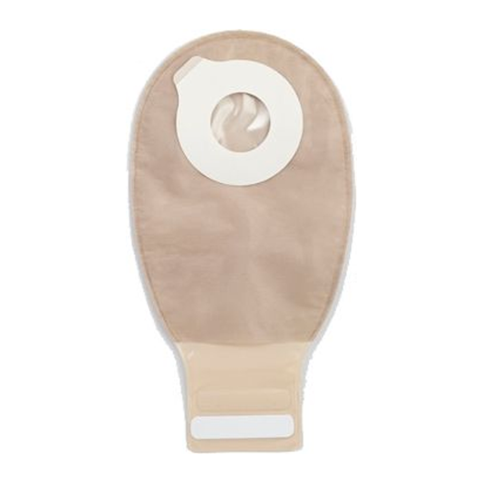 ConvaTec Esteem Synergy+ 12-inch adhesive-coupling drainable ostomy pouch with InvisiClose outlet.