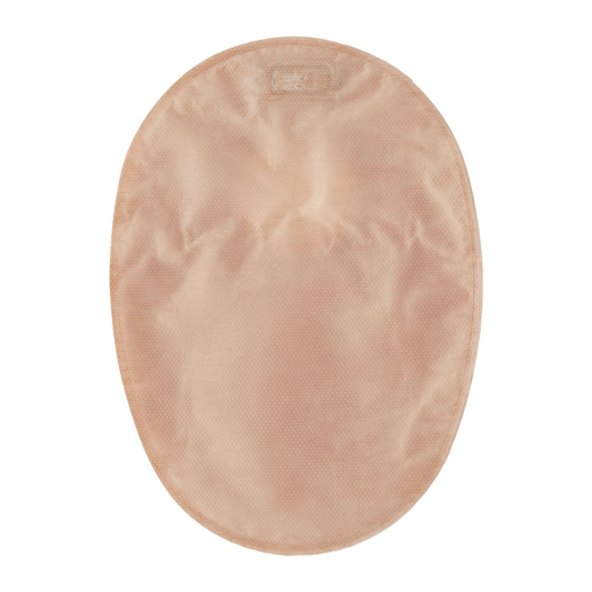 ConvaTec Esteem Synergy Plus standard transparent closed-end pouch with filter and one-sided comfort panel.