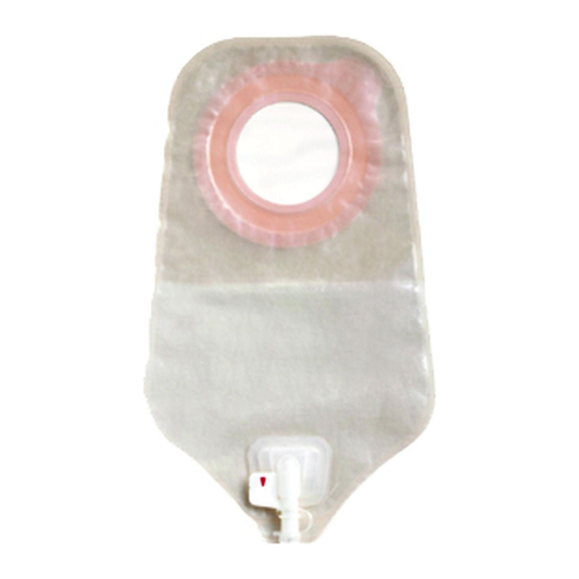 ConvaTec Esteem Synergy two-piece urostomy pouch, transparent short style; select exact size by SKU.