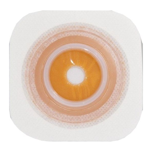 ConvaTec Little Ones white two-piece standard Stomahesive skin barrier with coupling ring.
