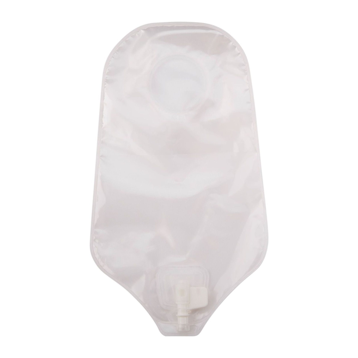 Convatec Natura two-piece urostomy pouch, opaque standard, Accuseal tap; representative view, flange size varies.
