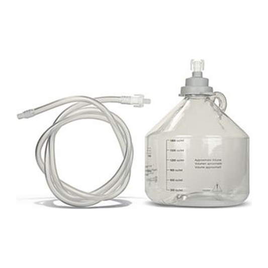 ConvaTec Night Drainage System with 2000 mL container and replacement tubing; select the complete set or 58-inch tubing option.