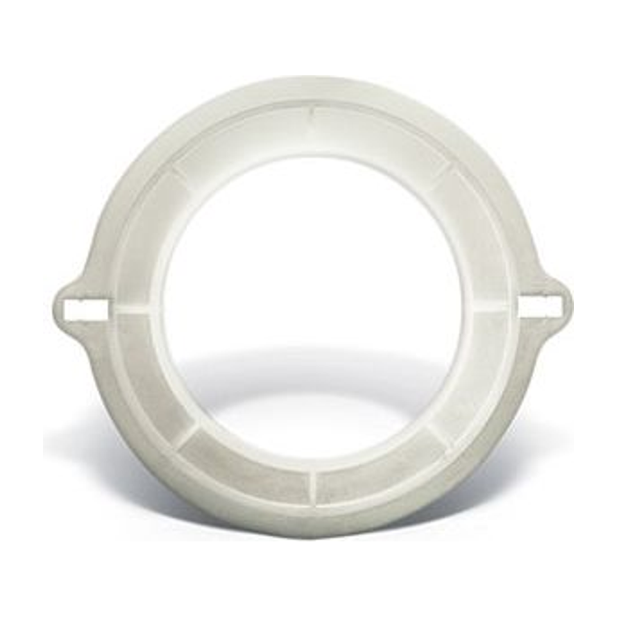 ConvaTec Visi-Flow irrigation adapter faceplate, angled view