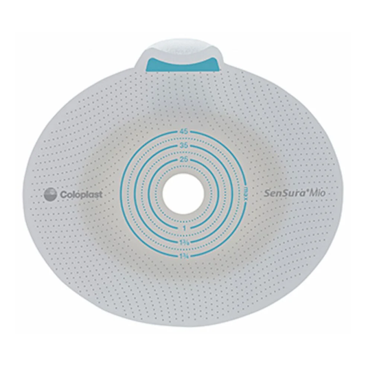 Coloplast Coloplast SenSura® Mio Click Skin Barrier, Extended Wear, Red, 3/8" to 1-3/4" Stoma (CST10512) on a white background
