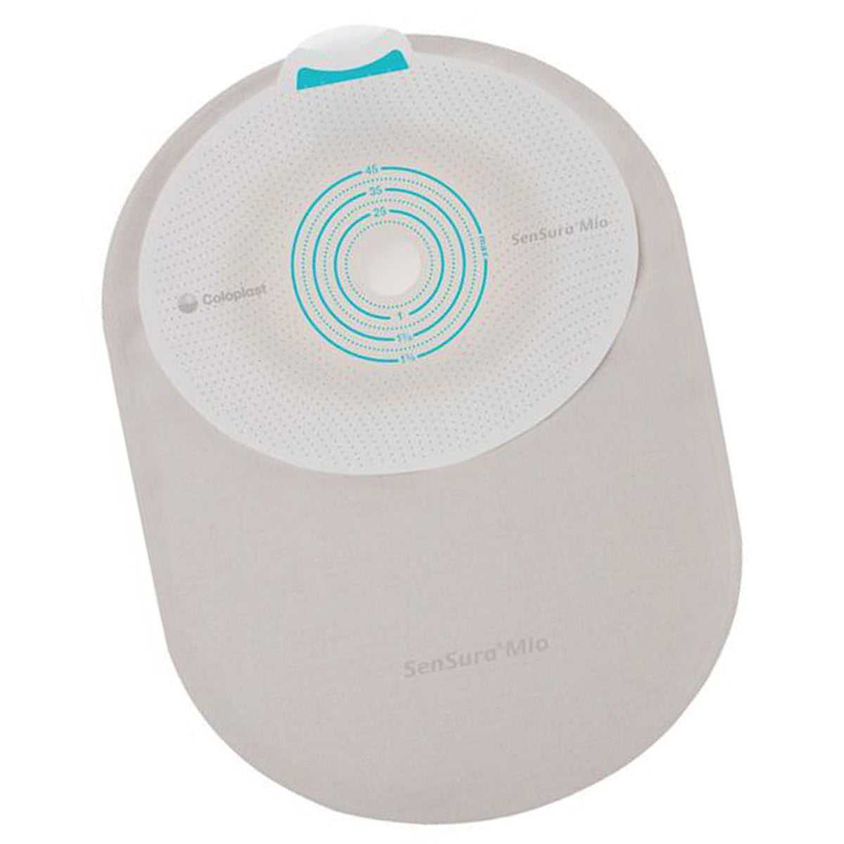 Coloplast SenSura Mio One-Piece Closed-End Pouch — Flat, Maxi — Flat, Cut-to-Fit 5/8"–1-3/4" — left view