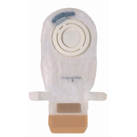 Coloplast Assura AC Pediatric Drainable Pouch - 6-1/2", Purple Coupling - back view