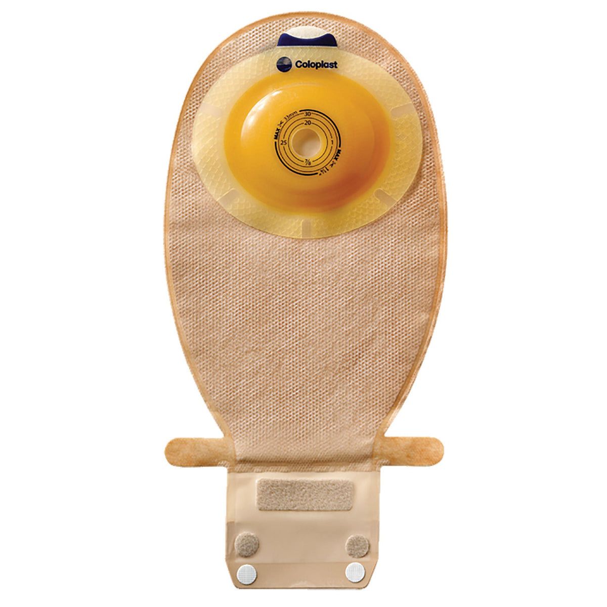 Coloplast SenSura Convex Light One-Piece Drainable Pouch - Transparent — 5/8"-1-11/16" Cut-to-Fit — back view