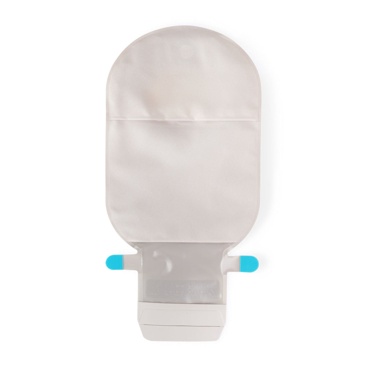 Coloplast SenSura Mio Convex Light MAXI One-Piece Drainable Pouch – Opaque Gray, 1" Pre-Cut. Exact Coloplast 16731 front view on white.