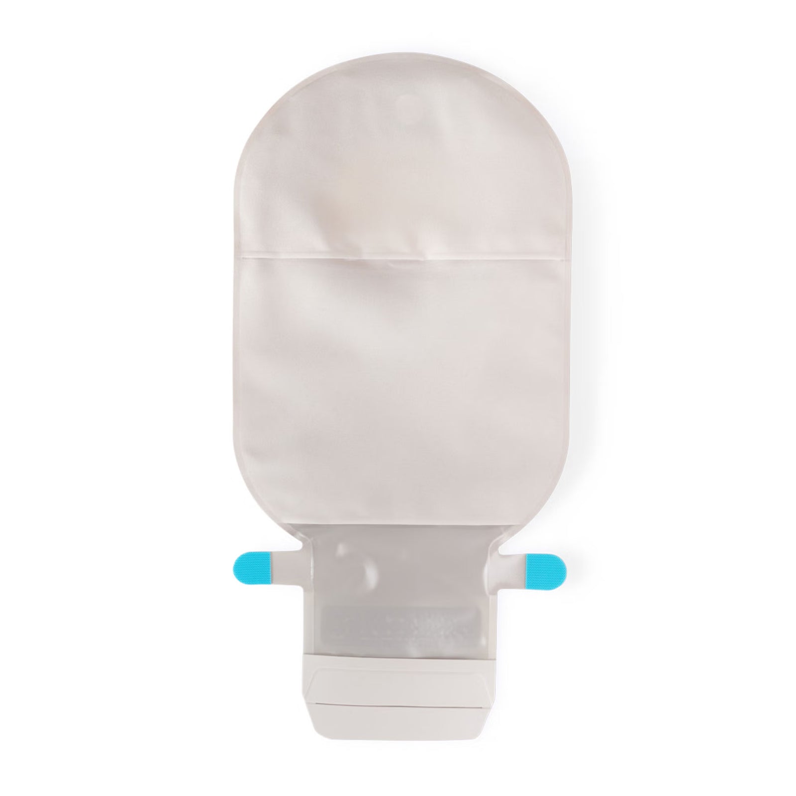 Coloplast SenSura Mio Convex Light MAXI One-Piece Drainable Pouch – Opaque Gray, 1-1/8" Pre-Cut. Exact Coloplast 16732 front view on white.