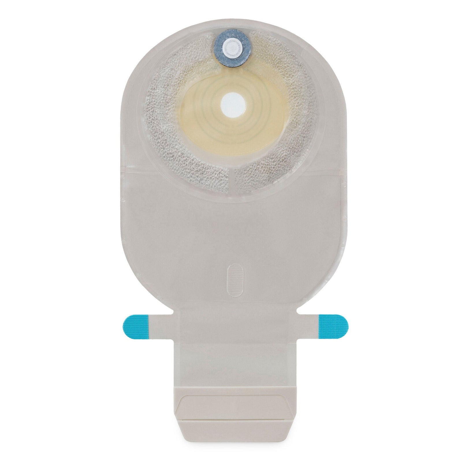 Coloplast SenSura Mio Convex Light MAXI One-Piece Drainable Pouch – Transparent, 1-1/8" Pre-Cut. Exact Coloplast 16742 front view on white.
