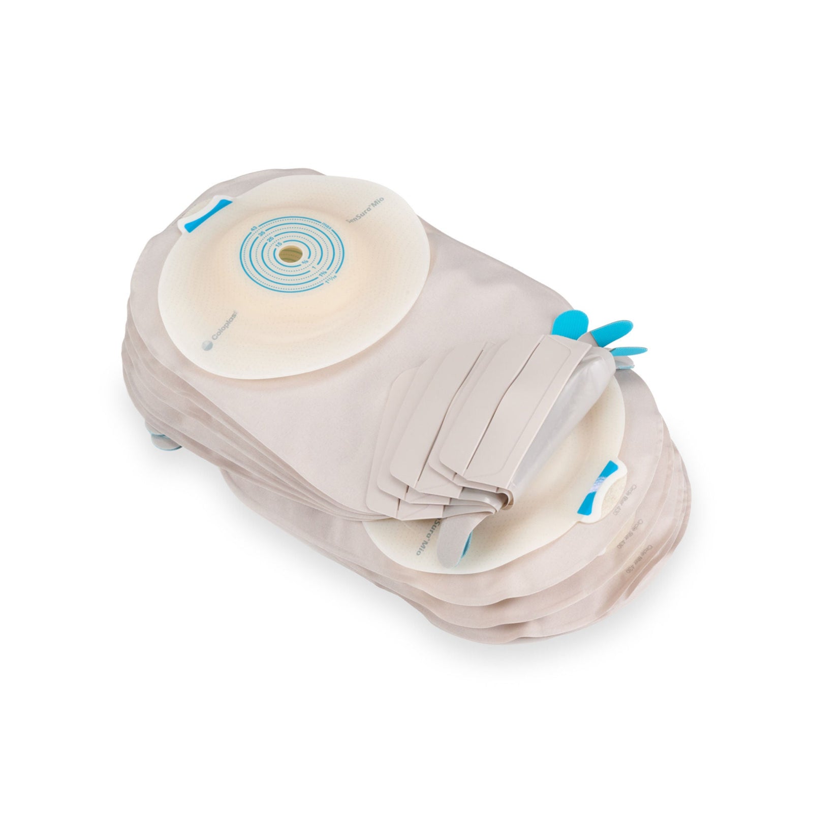 Coloplast SenSura Mio Convex One-Piece Drainable Pouch — Deep Convex, Transparent, Cut-to-Fit 3/8"–1-11/16" — group view