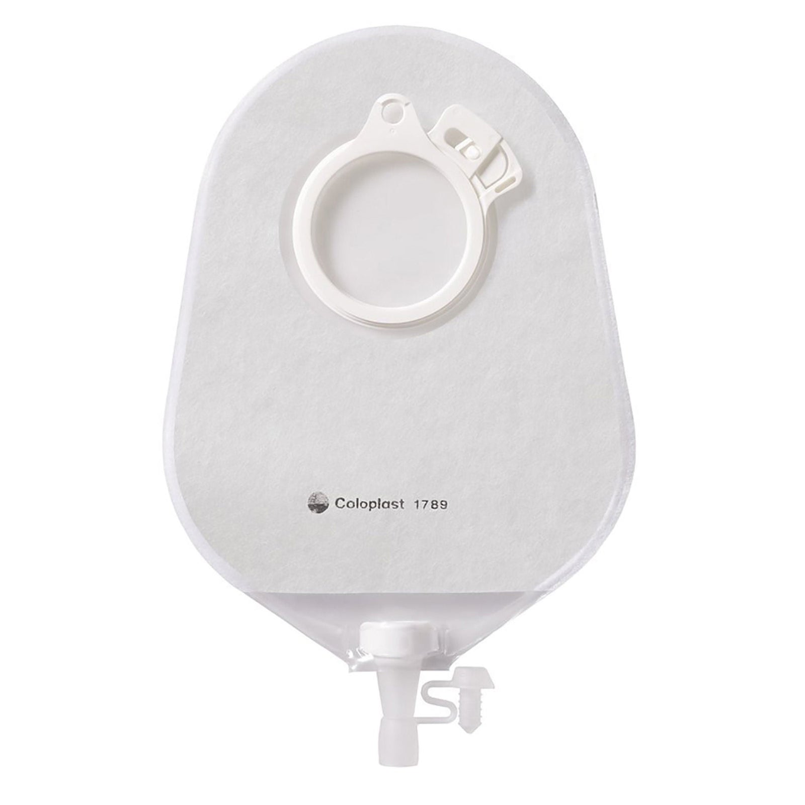 Coloplast Assura Pediatric Two-Piece Urostomy Pouch – Transparent. Exact Coloplast 1789 product image on white.