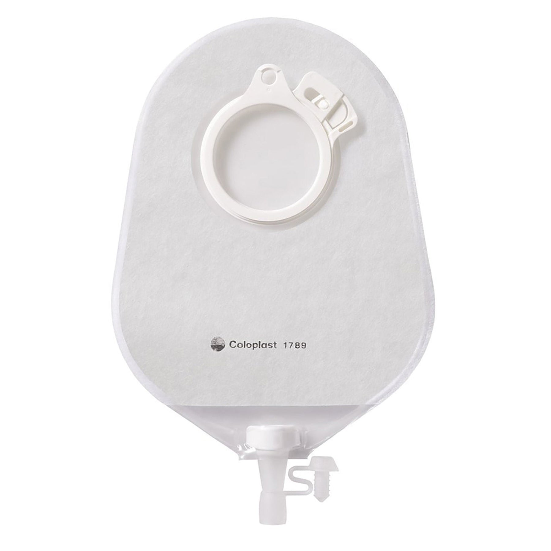 Coloplast Assura Pediatric Two-Piece Urostomy Pouch – Transparent. Exact Coloplast 1789 product image on white.