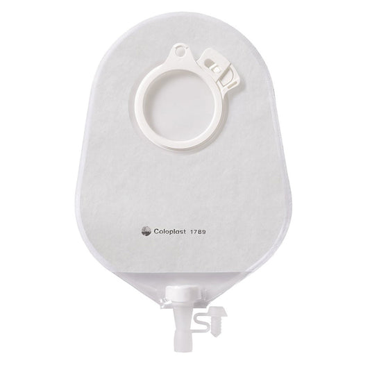 Coloplast Assura Pediatric Two-Piece Urostomy Pouch – Transparent. Exact Coloplast 1789 product image on white.