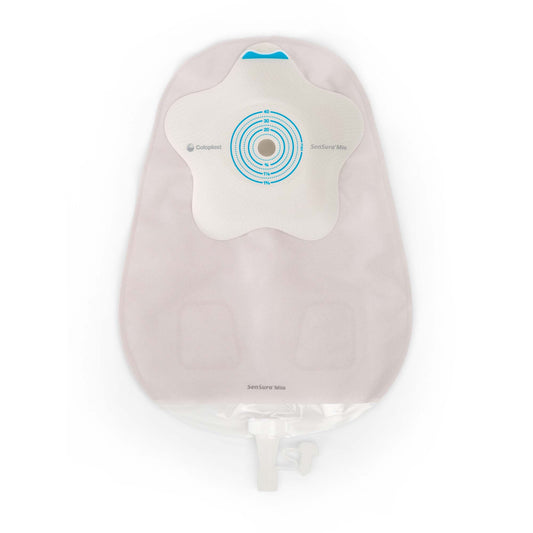 Coloplast SenSura Mio Convex Flip One-Piece Urostomy Pouch - Opaque — 3/8"-1-9/16" Cut-to-Fit, Opaque — back view