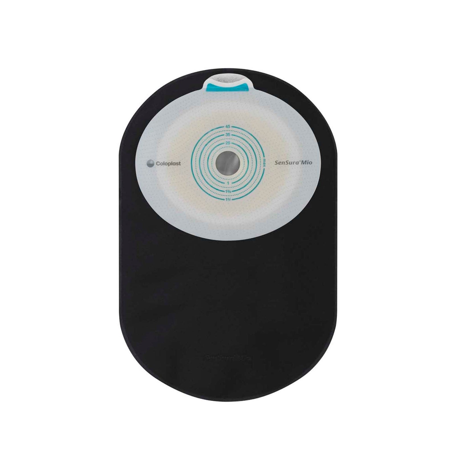 Coloplast SenSura Mio One-Piece Closed Pouch - Black — 5/8"-1-3/4" Cut-to-Fit, Maxi — back view