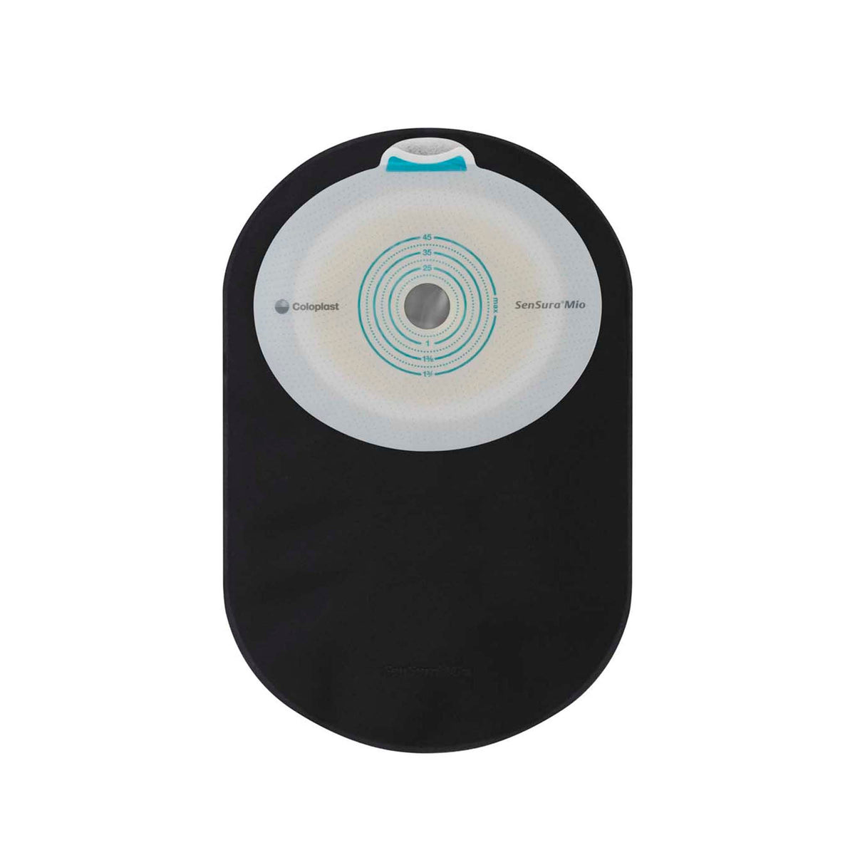 Coloplast SenSura Mio One-Piece Closed Pouch - Black — 5/8"-1-3/4" Cut-to-Fit, Maxi — back view