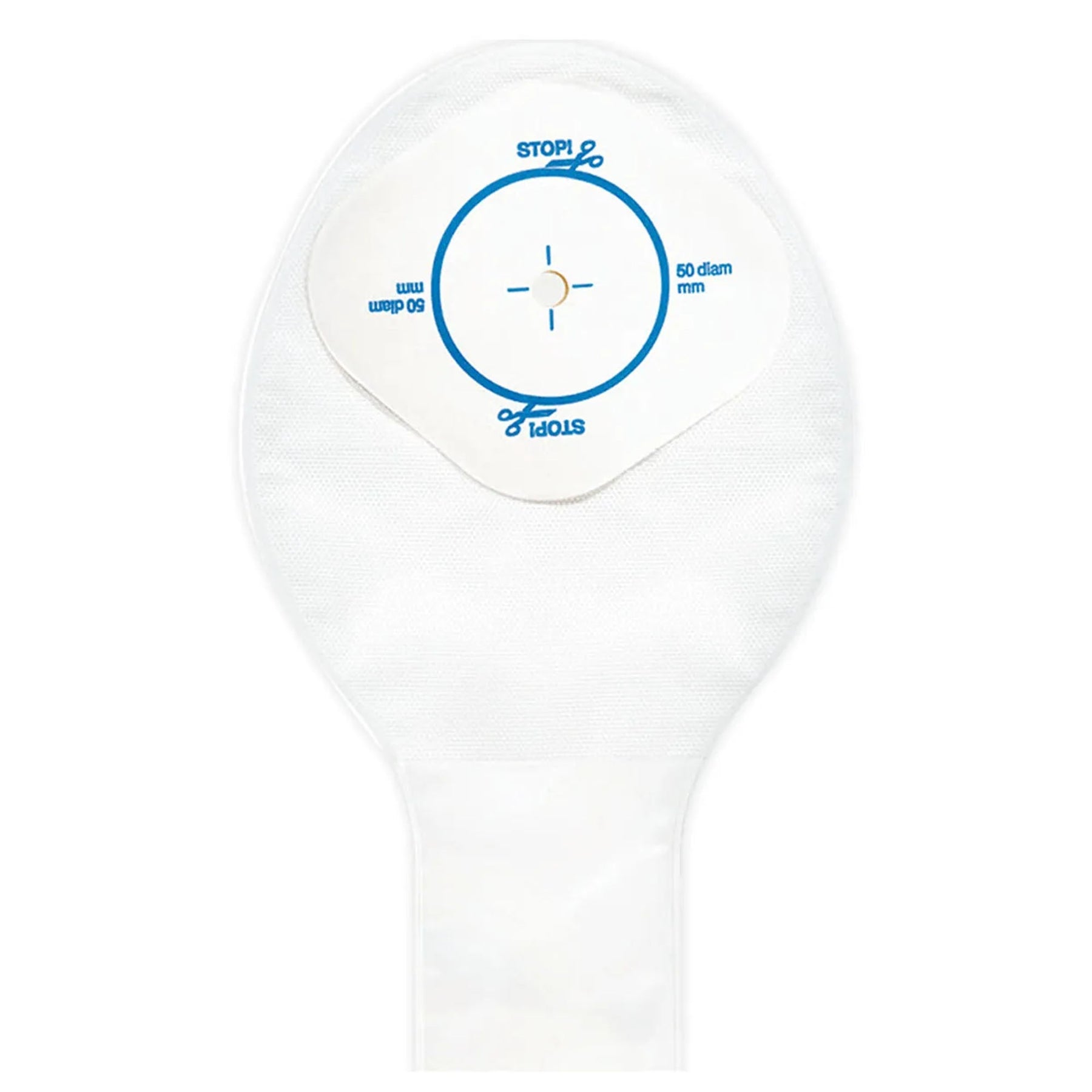 ConvaTec Little Ones One-Piece Drainable Pouch — Clip Closure — Cut-to-Fit 5/16"–2", 6" — front view