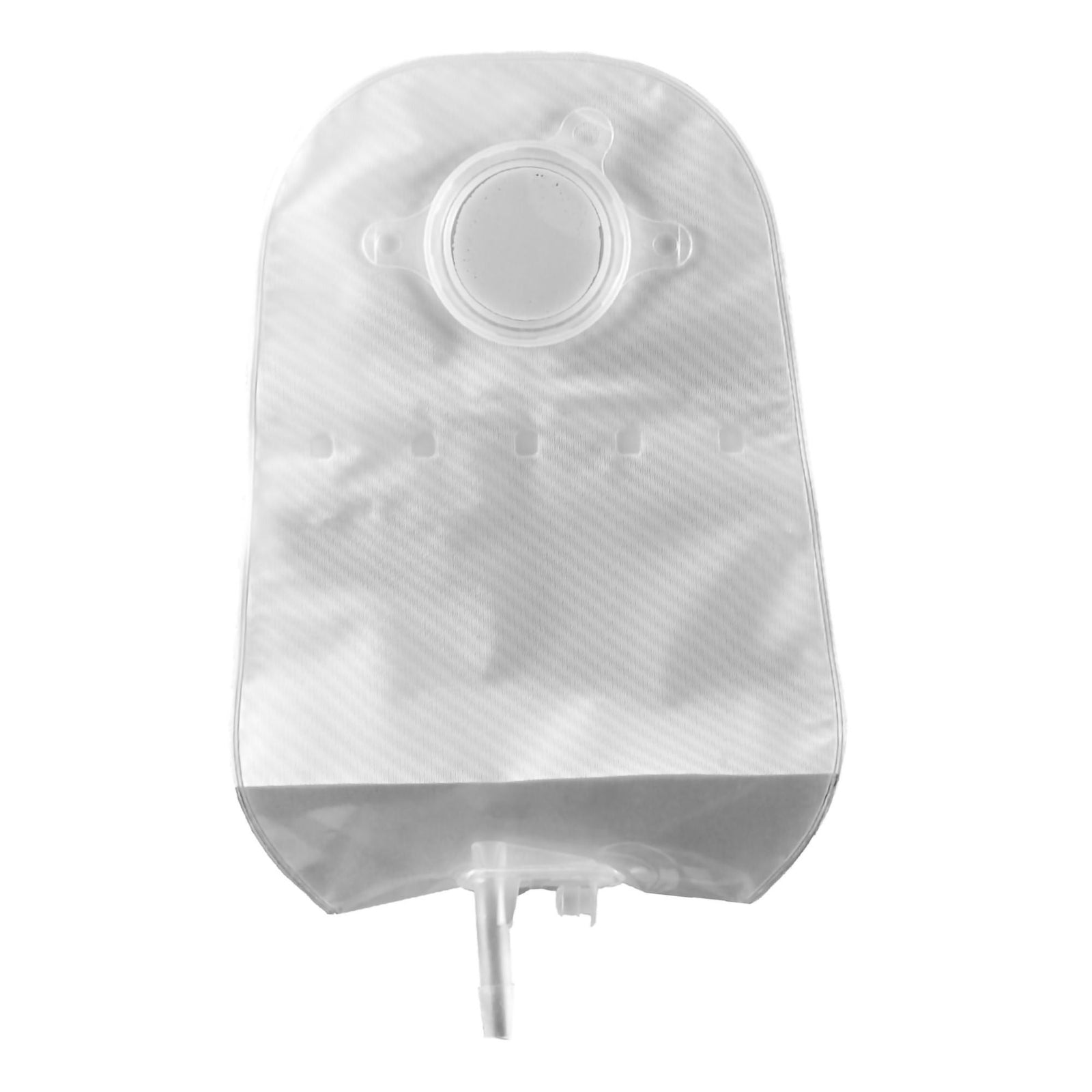 Convatec Natura Two-Piece Urostomy Pouch – Transparent, Small, Bendable Tap. Exact CTE401539 front view on white.