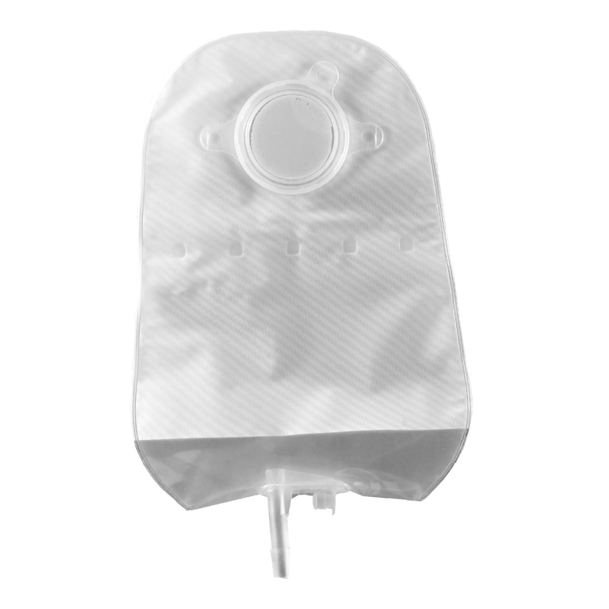 Convatec Natura Two-Piece Urostomy Pouch – Transparent, Small, Bendable Tap. Exact CTE401541 front view on white.