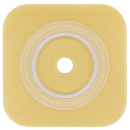 ConvaTec SUR-FIT Natura Durahesive skin barrier without tape collar, 4 by 4 inch family product view.