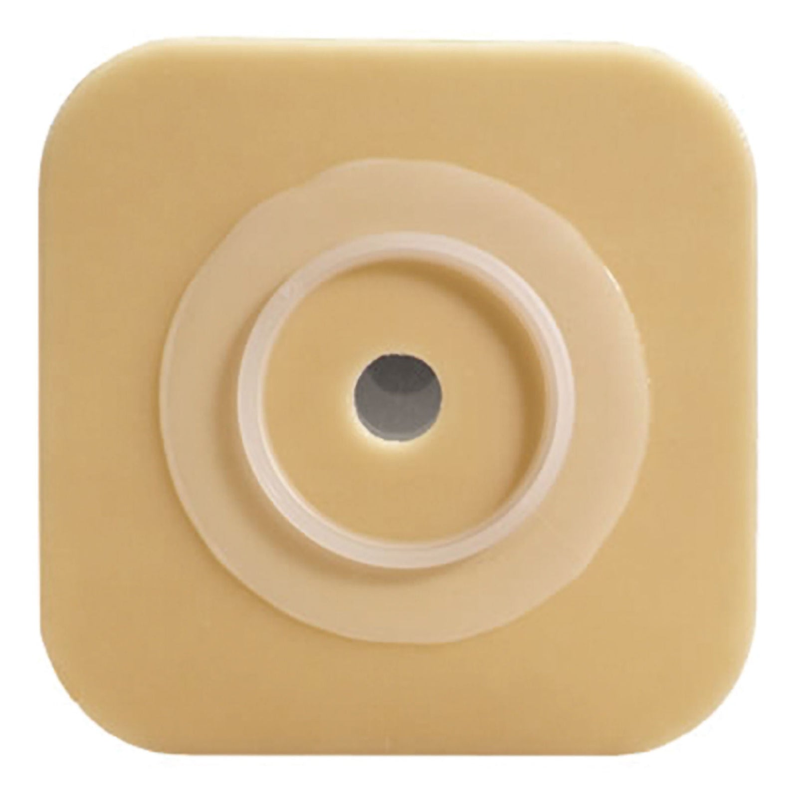 ConvaTec SUR-FIT Natura Durahesive flexible skin barrier with white tape collar, exact CTE413159 view.