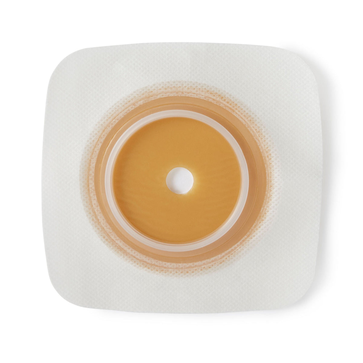 ConvaTec SUR-FIT Natura Durahesive flexible skin barrier with white tape collar, exact CTE413162 view.
