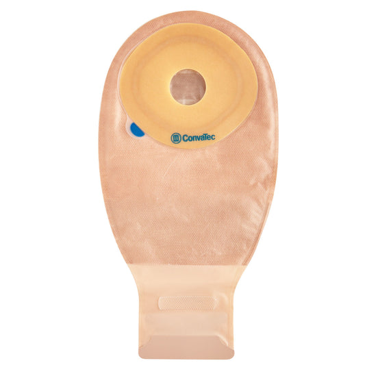 ConvaTec Esteem+ One-Piece Drainable Pouch – InvisiClose with Filter. Exact CTE421858 product view on white.