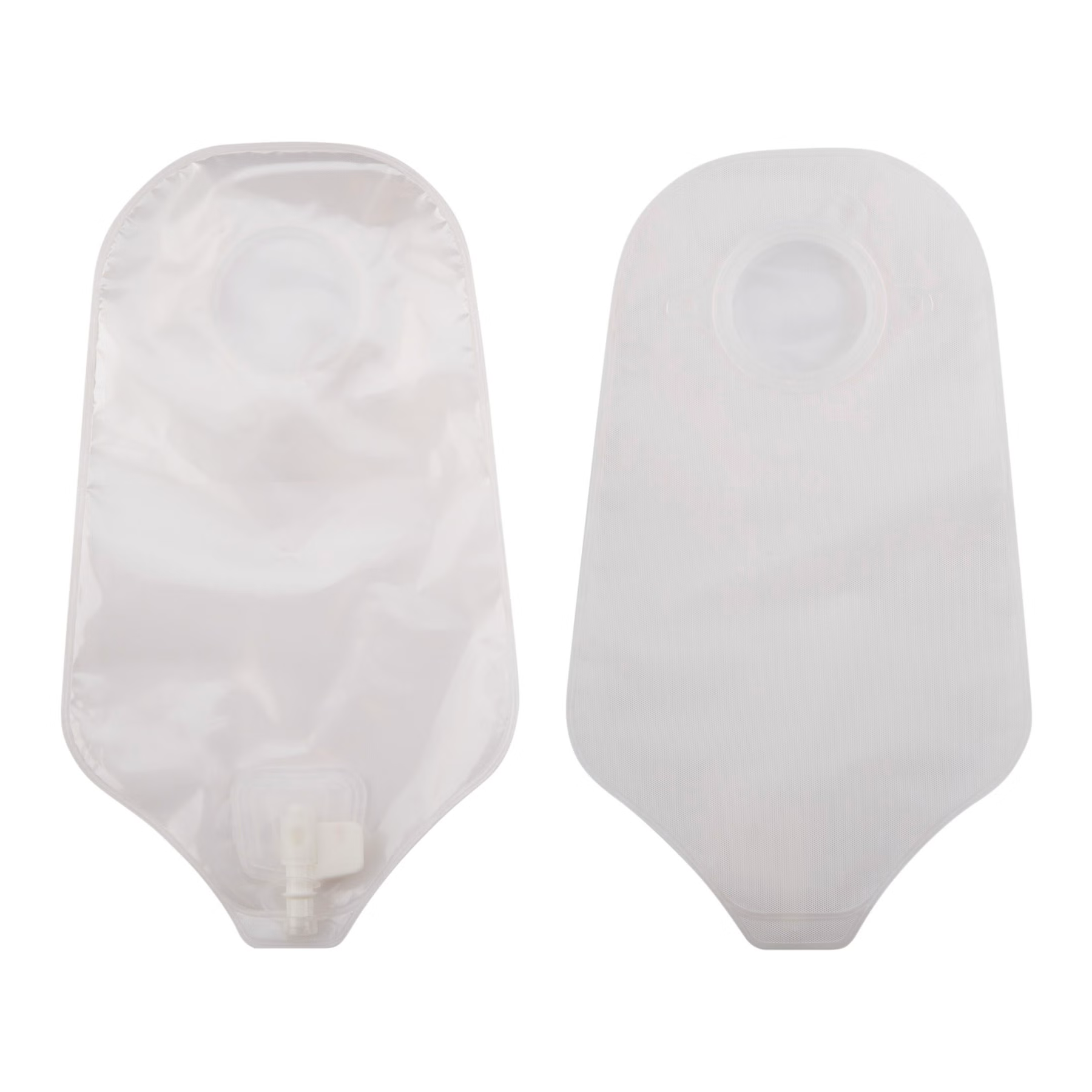 ConvaTec SUR-FIT Natura 401544 transparent urostomy pouch front and back