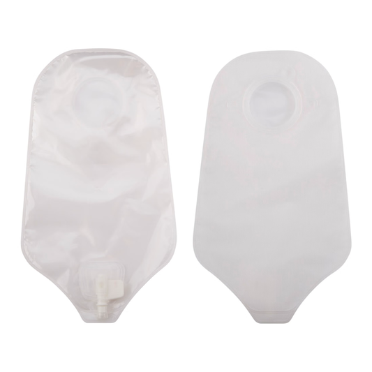 ConvaTec SUR-FIT Natura 401544 transparent urostomy pouch front and back