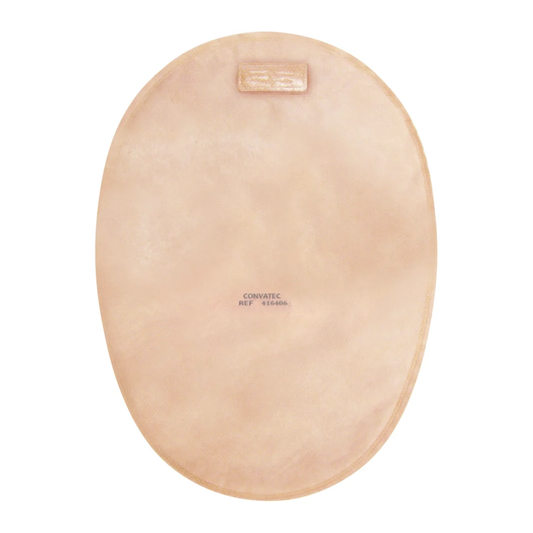 Convatec Convatec 8" 57 Mm (2.25") Flange pouch with 2-sided comfort panel and filter (CV416409) on a white background