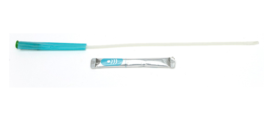 Convatec GentleCath Glide Tiemann coude tip intermittent catheter for male use with water sachet