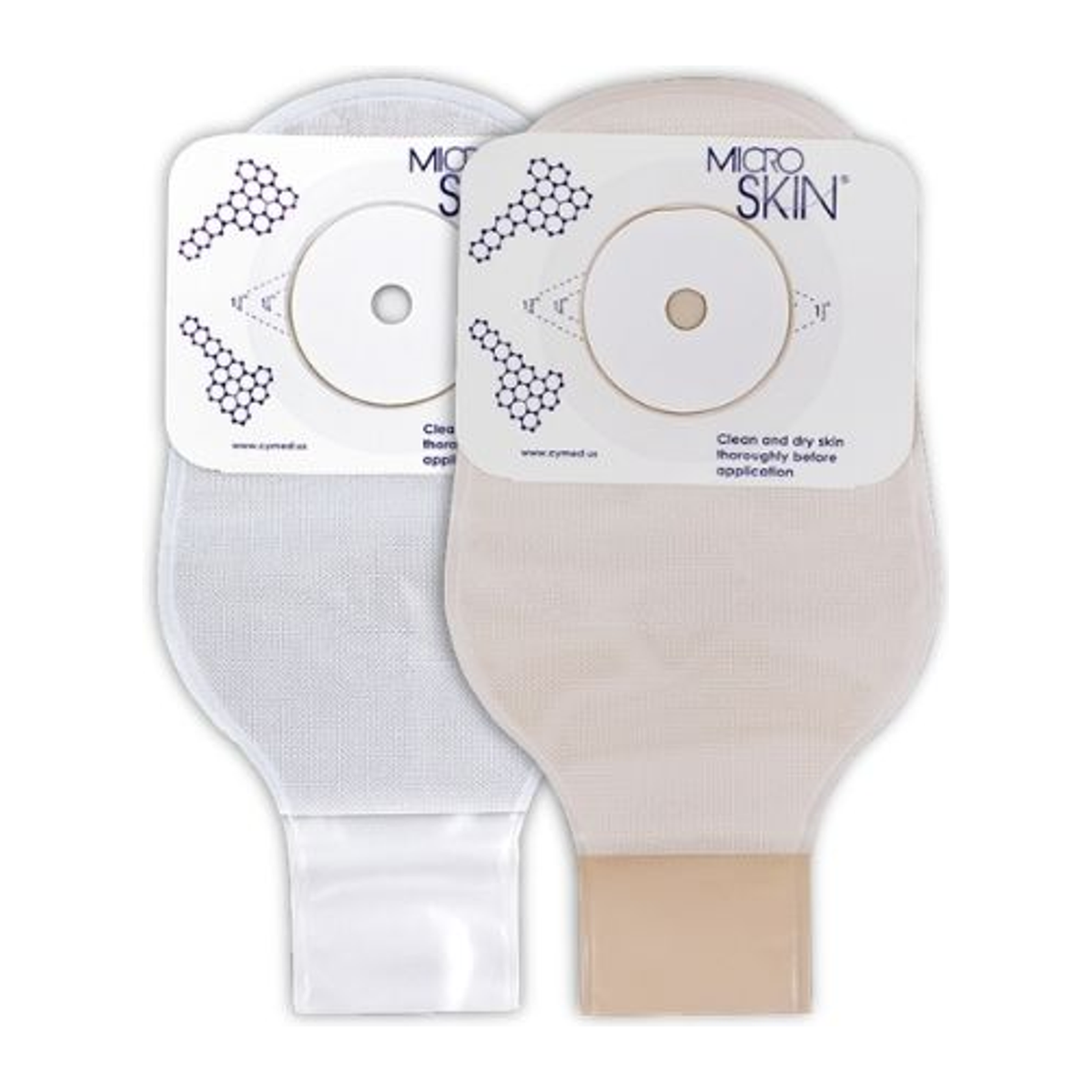 Official Cymed family image showing clear and opaque thick-washer Press n Seal pouch constructions; this product title and selected option define the opaque configuration.
